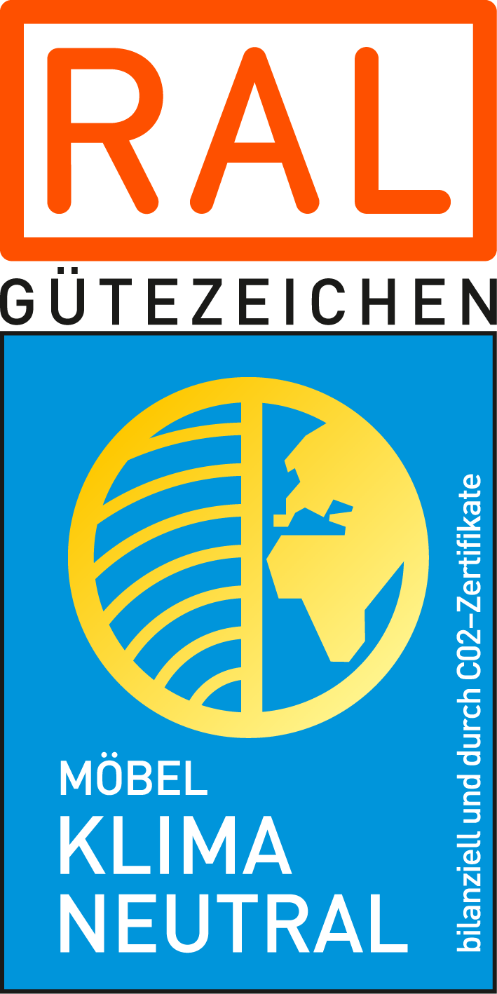 Logo Gütezeichen Klimaneutrale Möbelherstellung