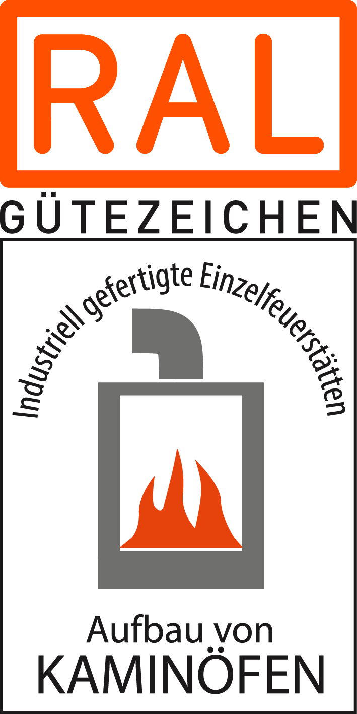 Logo Gütezeichen Industriell gefertigte Einzelfeuerstätten – Aufbau von Kaminöfen