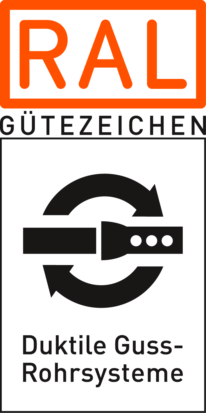 Logo Gütezeichen Duktile Guss-Rohrsysteme