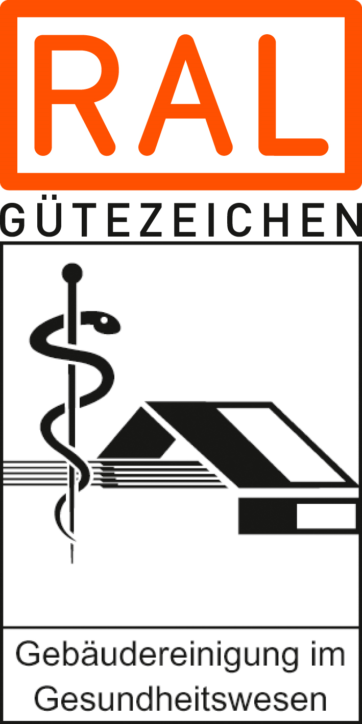 Logo Gütezeichen Gebäudereinigung im Gesundheitswesen