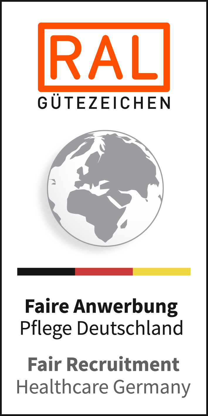 Logo Gütezeichen Faire Anwerbung Pflege Deutschland