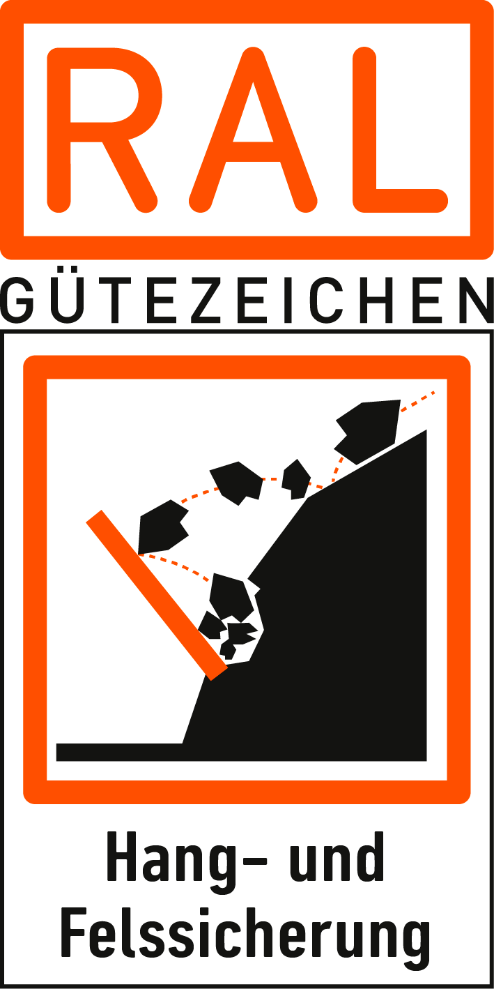 Logo Gütezeichen Hang- und Felssicherung