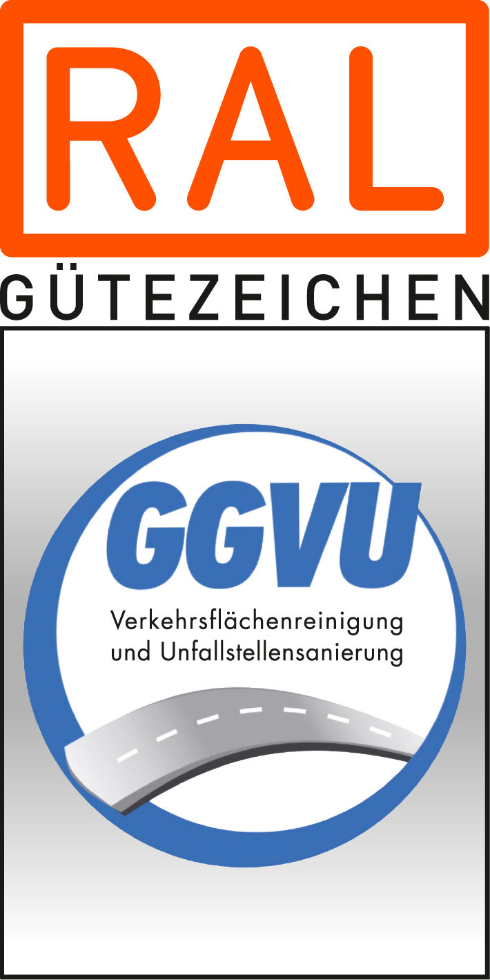 Logo Gütezeichen Verkehrsflächenreinigung und Unfallstellensanierung