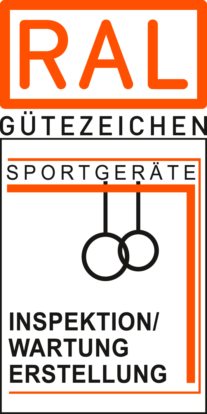 Logo Gütezeichen Sportgeräte – Erstellung und Inspektion/Wartung