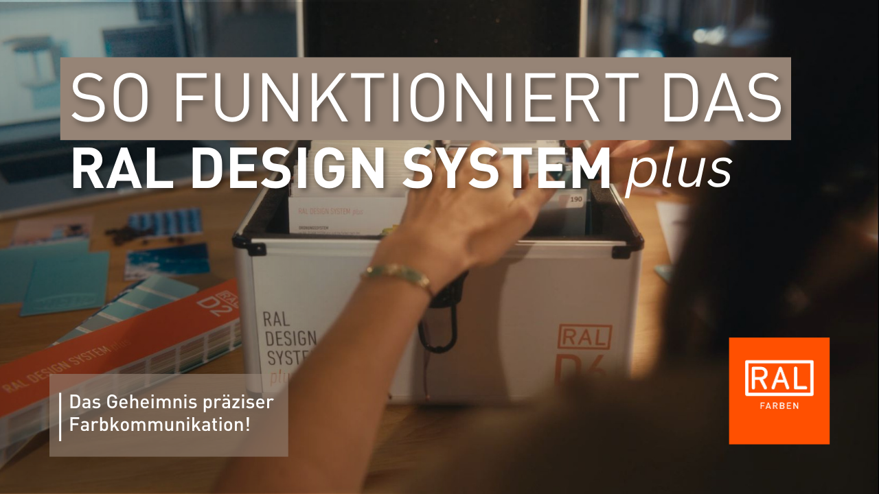 Vorschaubild RAL DESIGN SYSTEM plus Video mit Gestaltungstools